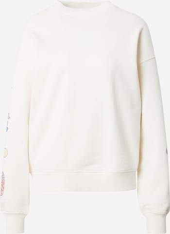 MUSTANG Sweatshirt 'SALIDA' i vit: framsida