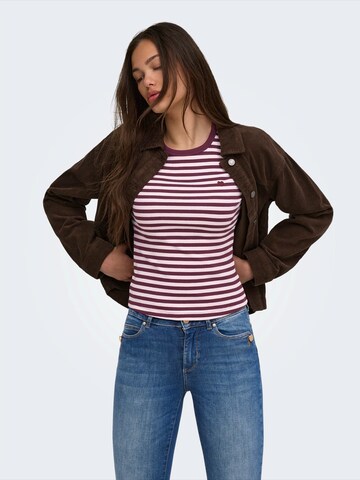 ONLY - Camiseta 'ONLVAL' en lila: frente