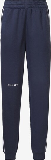 Reebok Športne hlače | mornarska / bela barva, Prikaz izdelka
