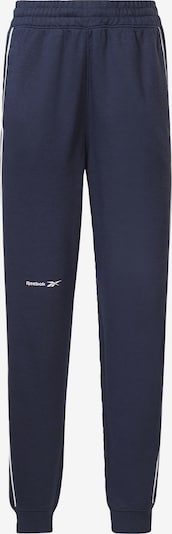 Pantaloni sport Reebok pe bleumarin / alb, Vizualizare produs