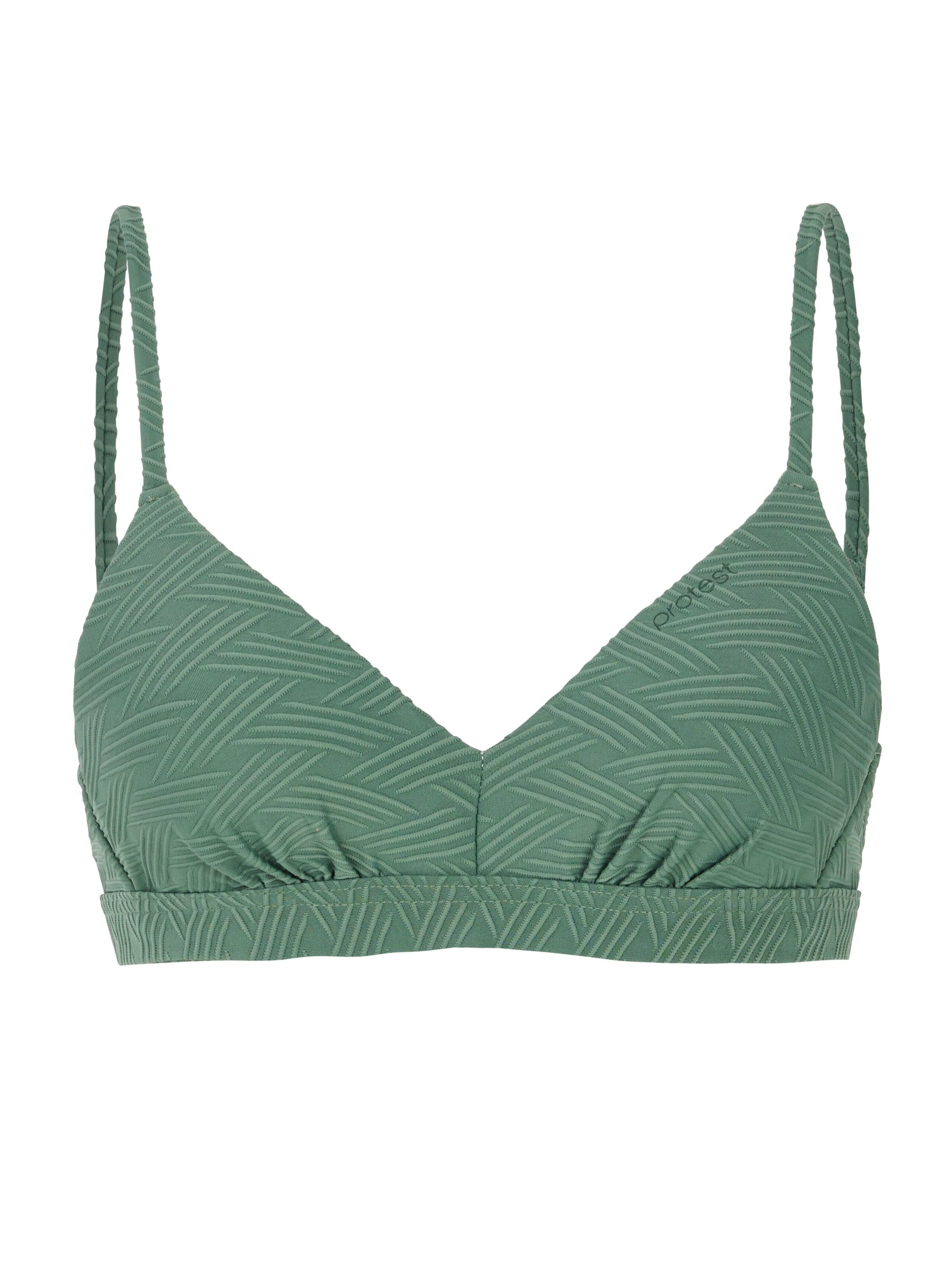 PROTEST Bralette Bikini top 'MIXAdair 25' in Green: front