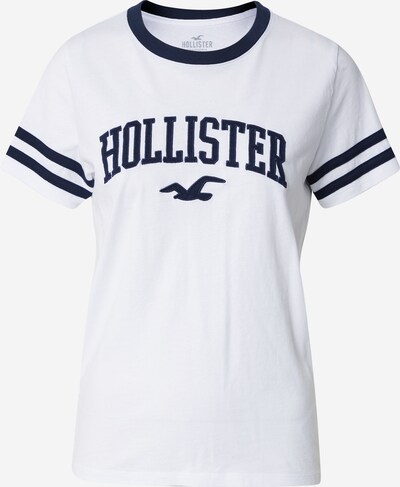 HOLLISTER T-shirt en bleu marine / blanc, Vue avec produit