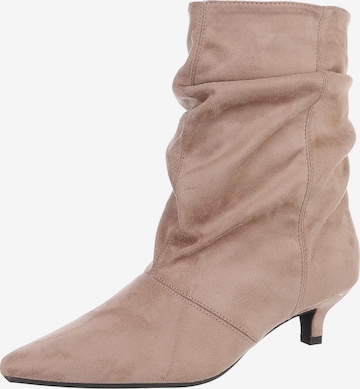 Ital-Design Stiefelette in Braun: Vorderseite