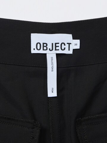 Wide Leg Pantalon 'OBJMABEL' OBJECT en noir