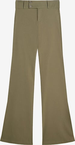 Evazați Pantaloni de la Bershka pe verde: față