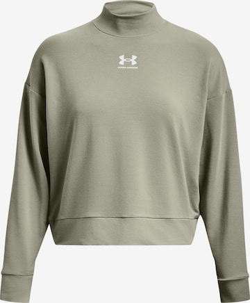 UNDER ARMOUR Athletic Sweatshirt in Green: front