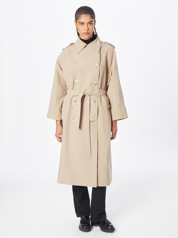 Manteau mi-saison 'CASSANDRA' MEOTINE en beige : devant