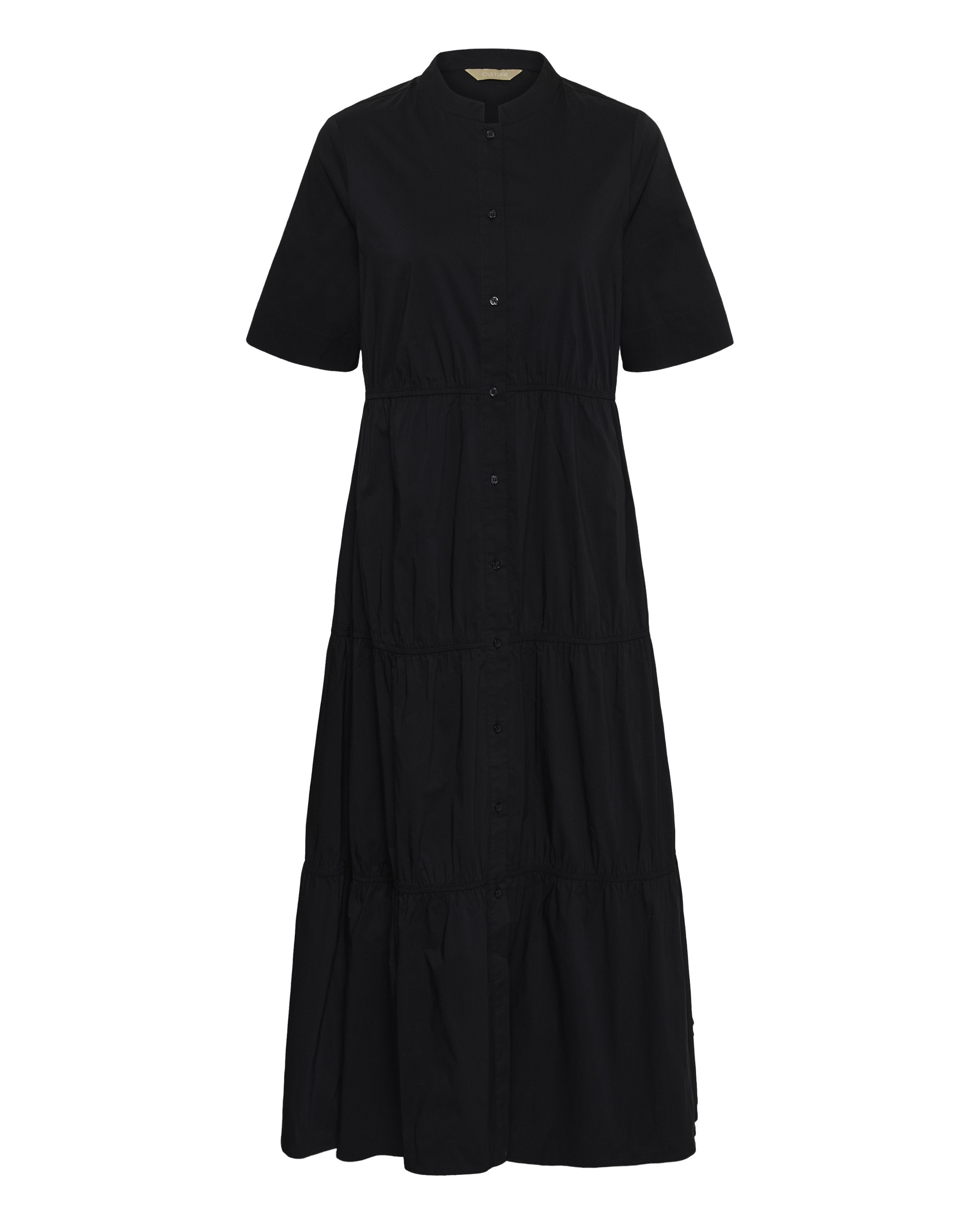 CULTURE - Vestido camisero 'CUBreathe Antoinett' en negro: frente