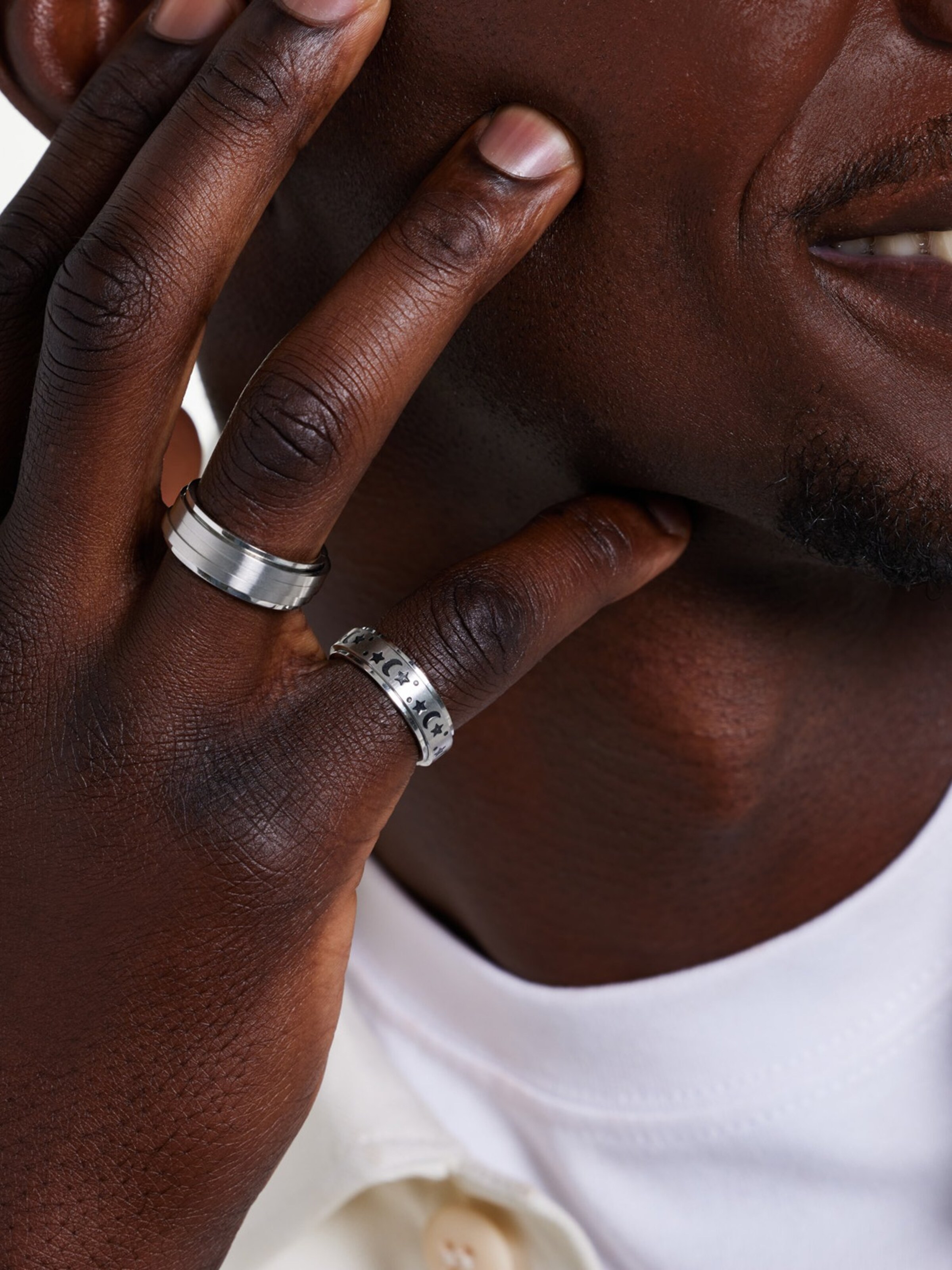 Lucardi Ring in Silver: front