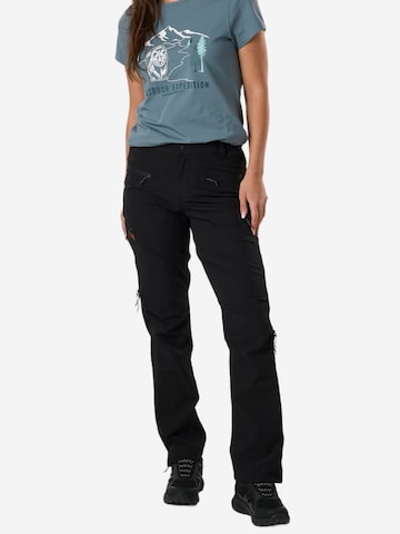 SWEDEMOUNT Regular Outdoorbroek 'Stryn' in Zwart: voorkant