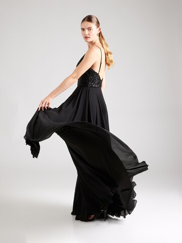 Robe de soirée mascara en noir