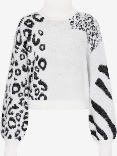 Megztinis iš myMo ROCKS, spalva – juoda / balkšva, Prekių apžvalga