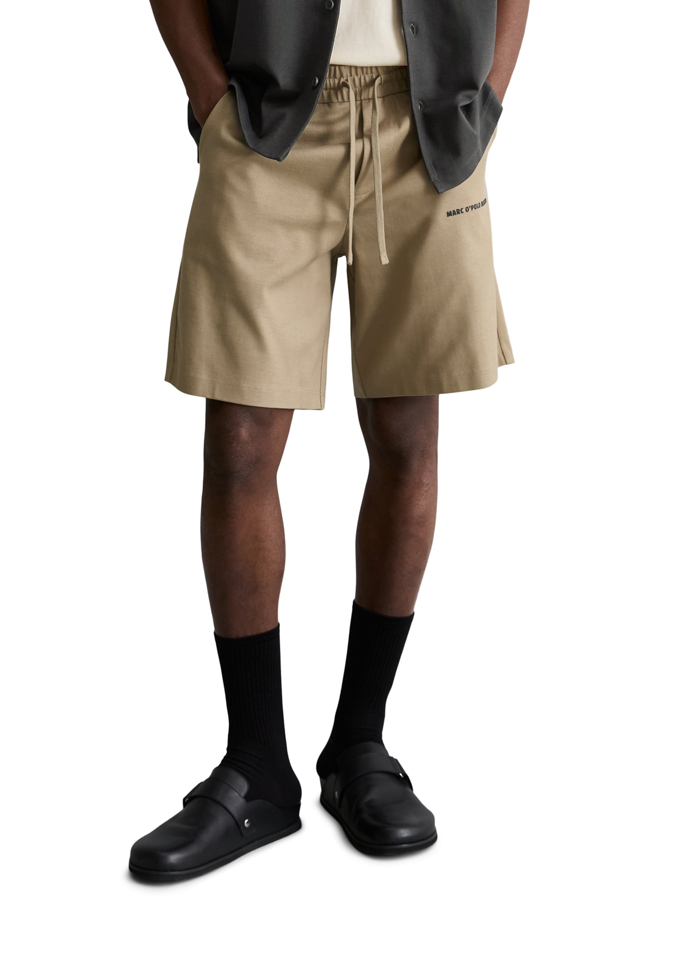 Marc O'Polo DENIM Loose fit Trousers in Brown: front