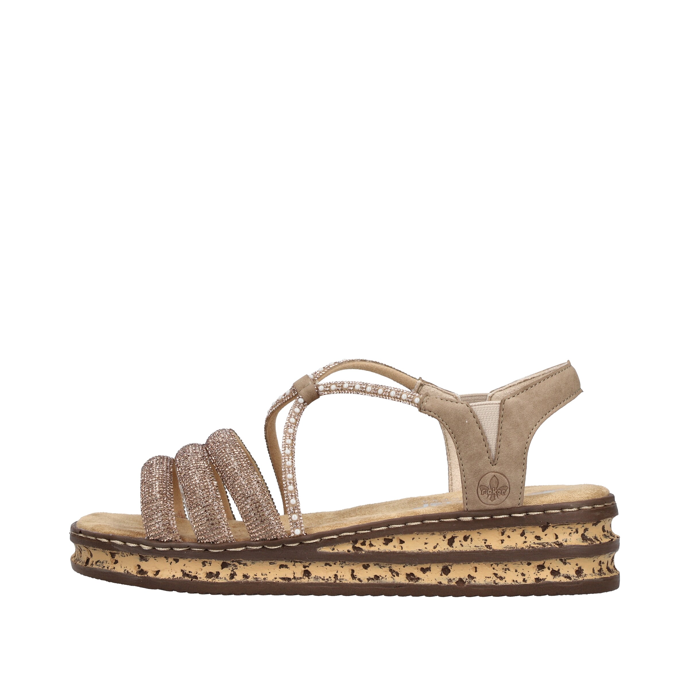 Rieker Strap Sandals '62977' in Brown