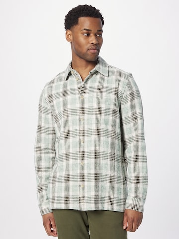 Won Hundred Regular fit Button Up Shirt 'Kurt' in Green: front