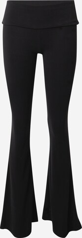 ABOUT YOU x Toni Garrn Flared Trousers in Black: front