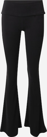 ABOUT YOU x Toni Garrn Flared Pants in Black: front