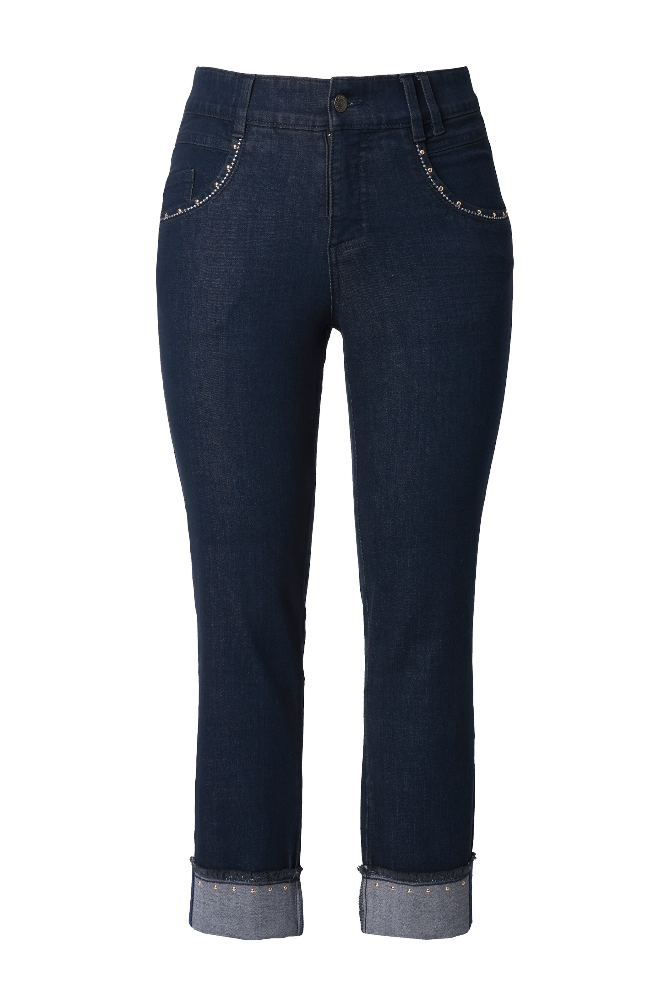 LAURASØN Slimfit Jeans in Blauw: voorkant