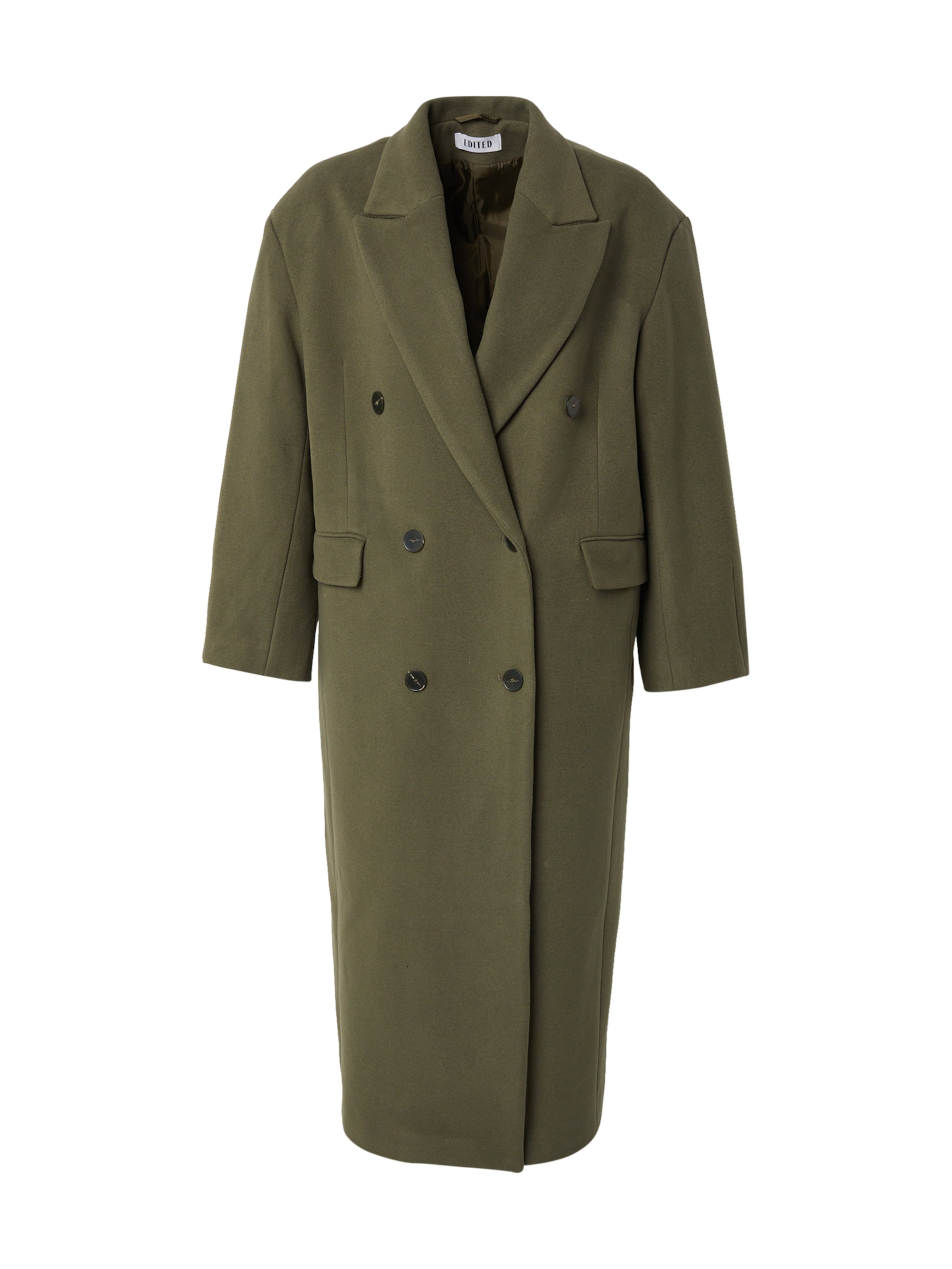 EDITED Övergångskappa 'Leana' i grön: framsida