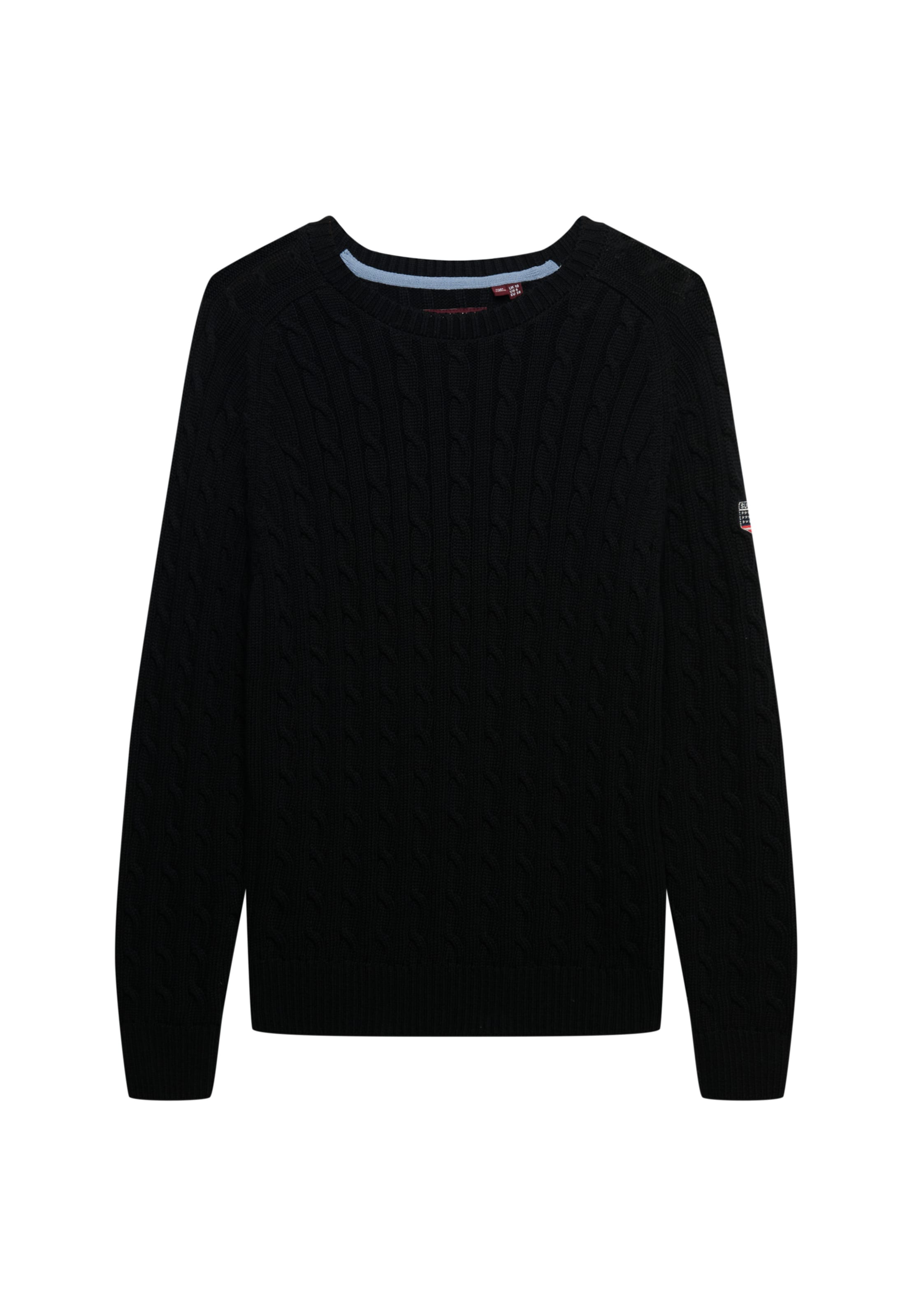 Superdry Trui in Zwart: voorkant