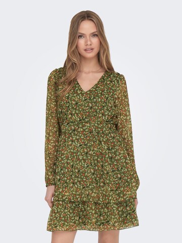 ONLY Kleid 'Adele' in Grün: Vorderseite