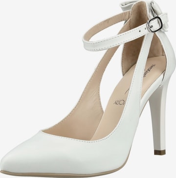 Escarpins à bride arrière Nero Giardini en blanc : devant