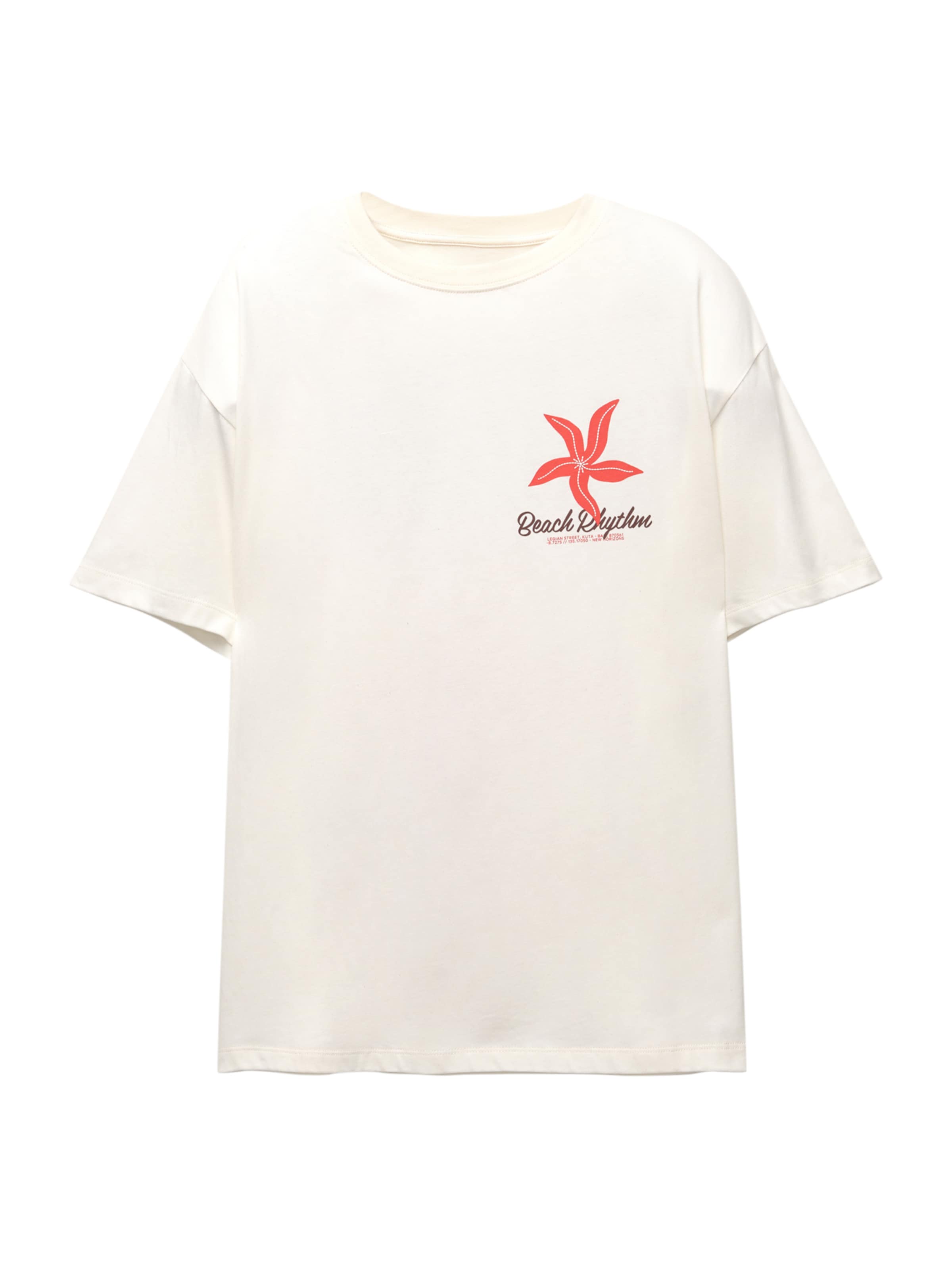 Pull&Bear Shirt in White: front