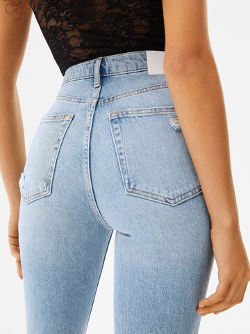 Effilé Jean Bershka en bleu