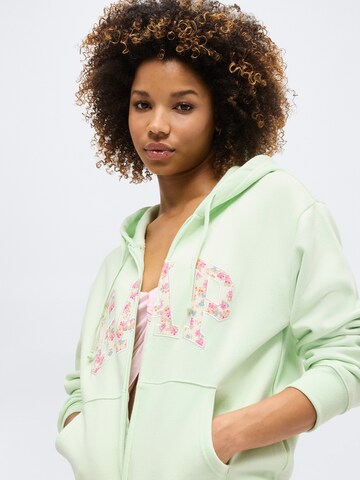 GAP Sweatjacke 'HERITAGE' in Grün