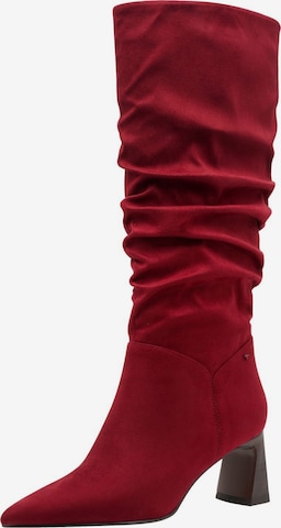 Bottes Tamaris en rouge : devant
