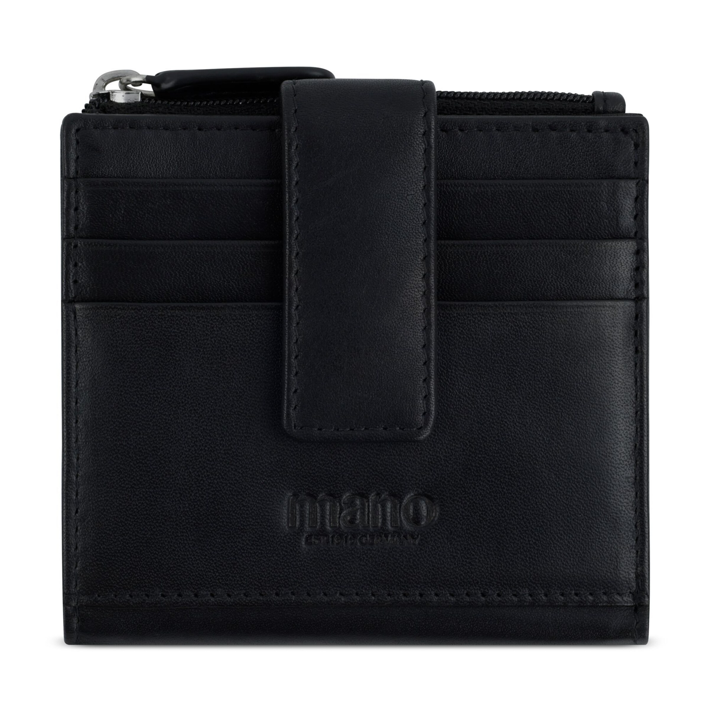 mano Kreditkartenetui 'Don Andrea' in Schwarz: Vorderseite