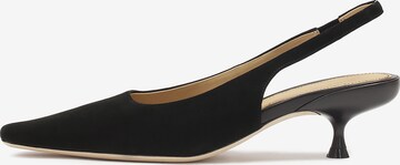 Kazar Studio Slingpumps in Zwart: voorkant