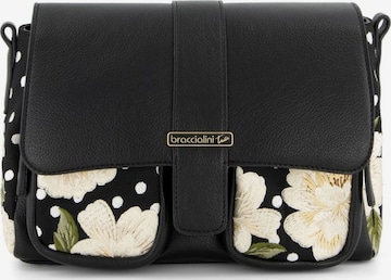 Borsa a spalla 'Queen' di Braccialini in nero: frontale