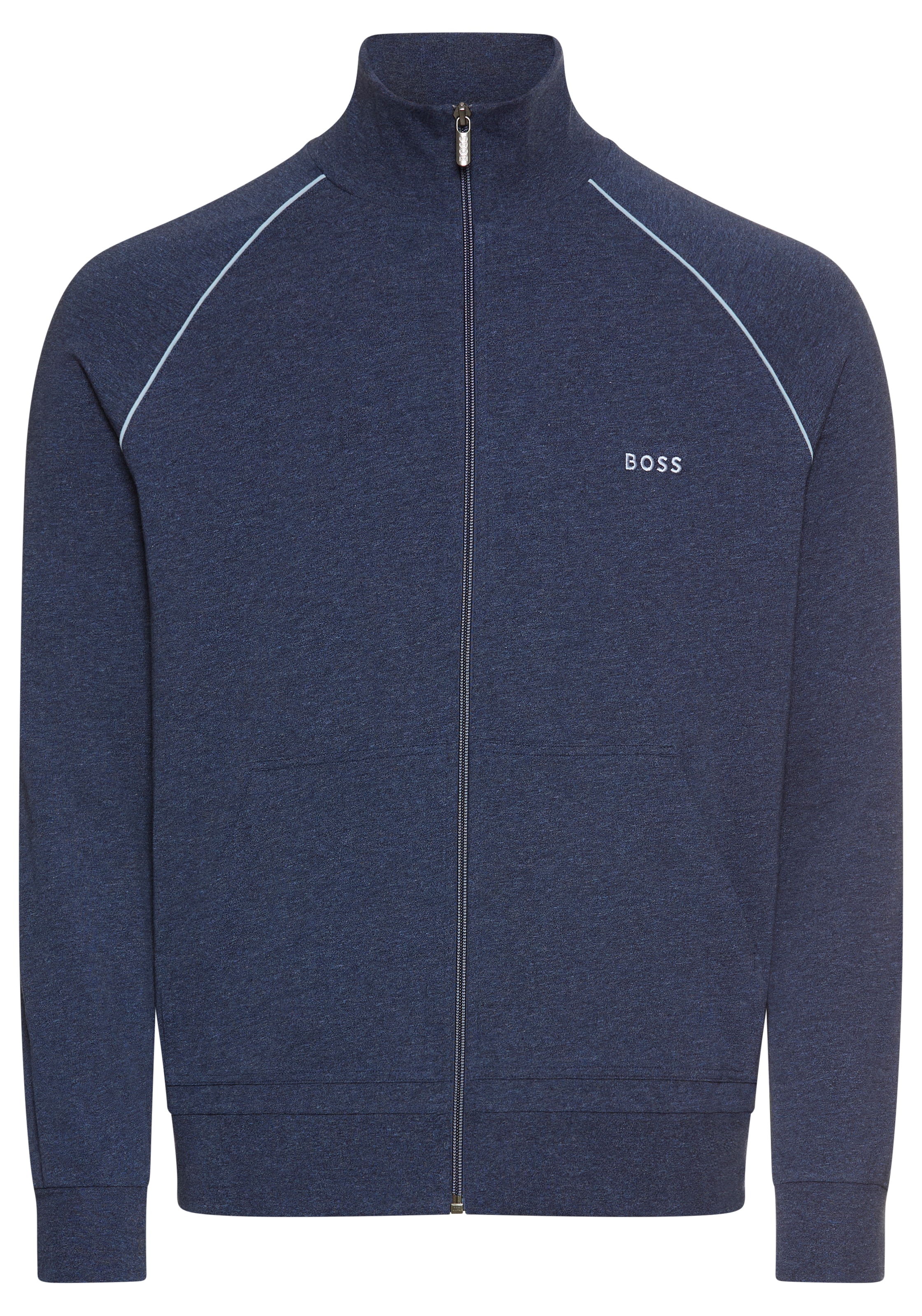 BOSS Bluza rozpinana w kolorze niebieski: przód