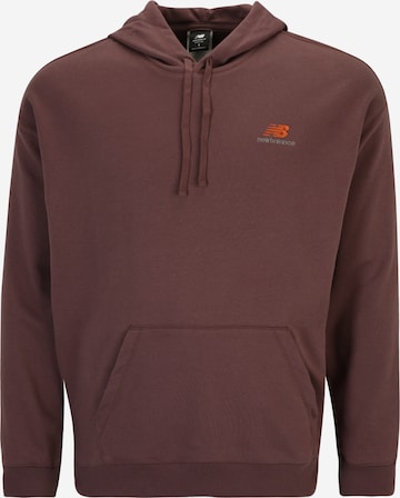 new balance Sweatshirt 'Essentials' in Braun: predná strana