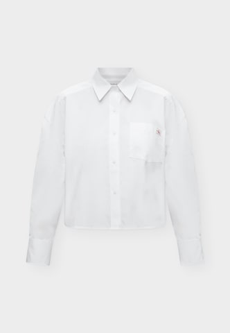 Calvin Klein Jeans Bluza | bela barva: sprednja stran