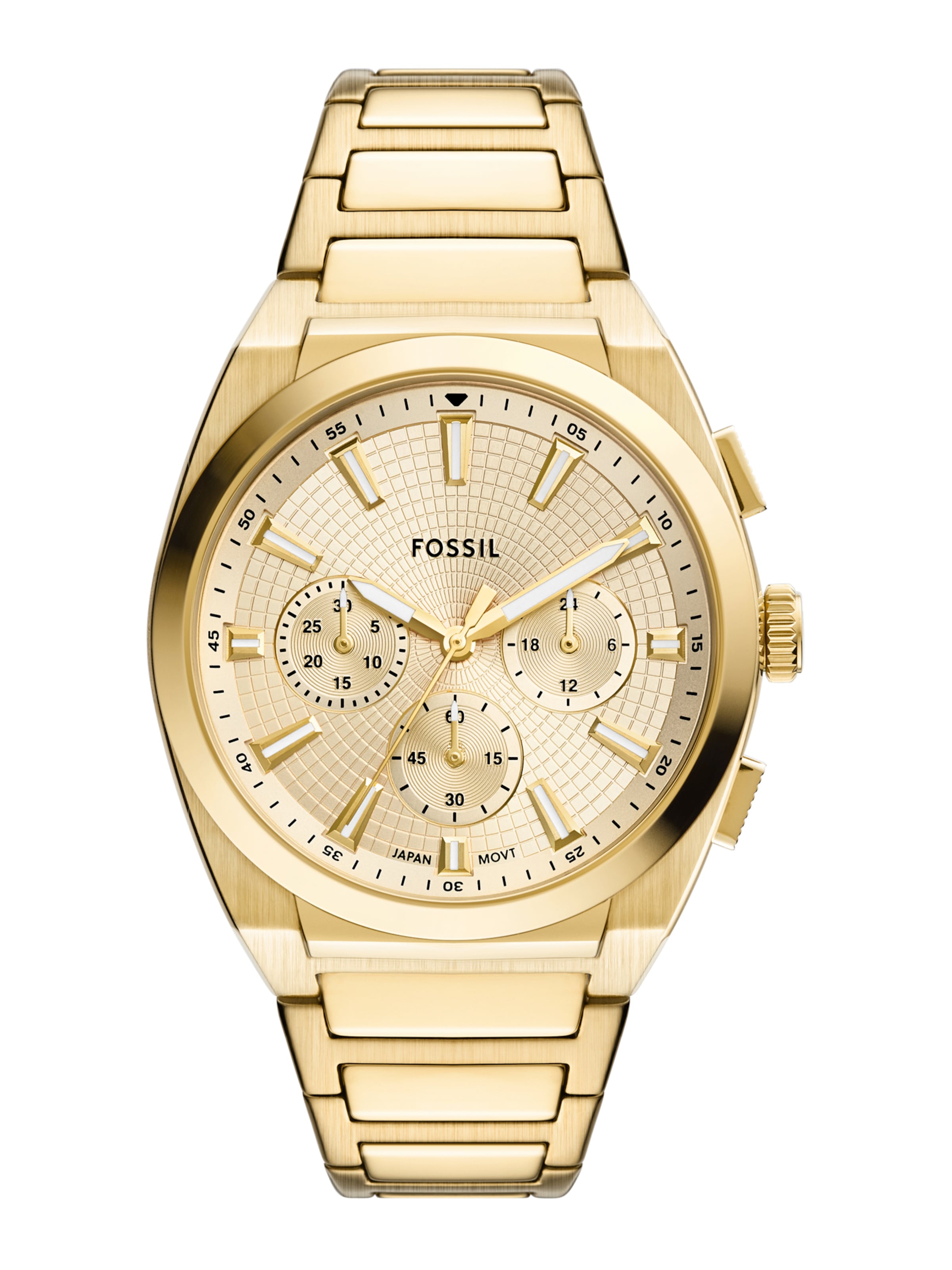 FOSSIL Analogt ur i guld: forside