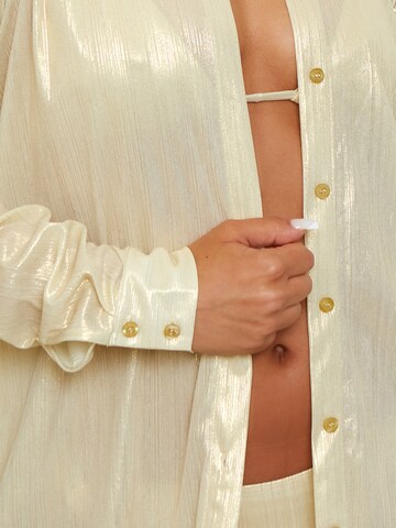 Moda Minx Blouse 'Shimmering Lights' in Beige