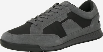 BOSS Низкие кроссовки 'Nitan' в Серый: спереди