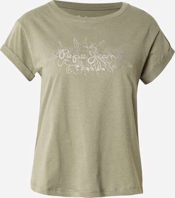 T-shirt 'HELEN' Pepe Jeans en vert : devant