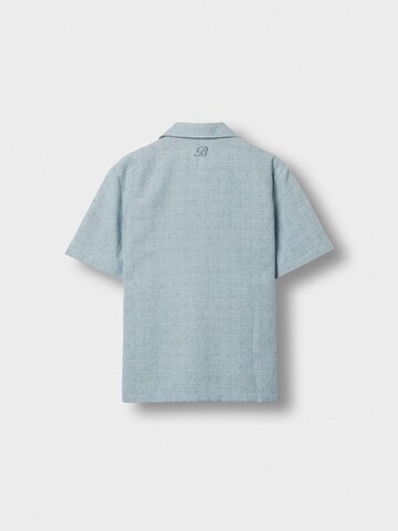 Burocs Comfort fit Button Up Shirt in Blue