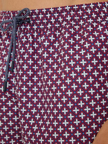 Hackett London Badeshorts in Rot