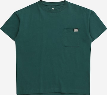 CONVERSE Koszulka w kolorze zielony: przód