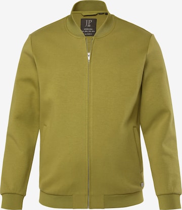 JP1880 Sweatjacke in Grün: Vorderseite