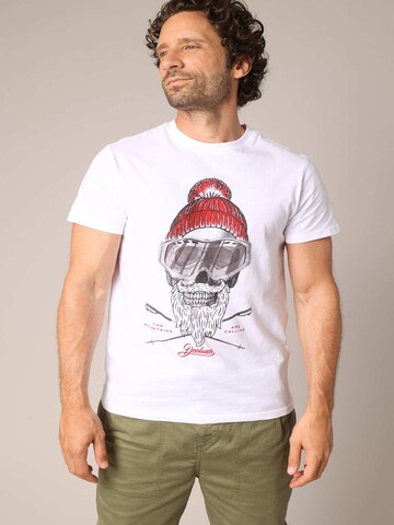T-Shirt 'Pablo' Deeluxe en blanc : devant