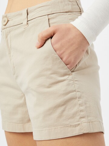 KnowledgeCotton Apparel Regular Shorts 'Willow' in Beige