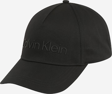 Calvin Klein Czapka z daszkiem w kolorze czarny: przód