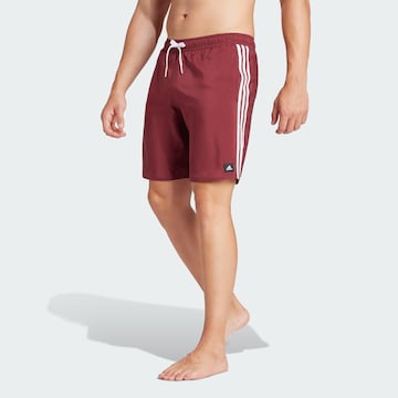 ADIDAS SPORTSWEAR Athletic Swim Trunks in Red: front