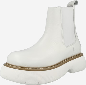 STEVE MADDEN Chelsea boots 'WINNER' in White: front