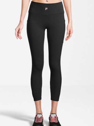FILA Skinny Sports trousers 'RAGA' in Black: front